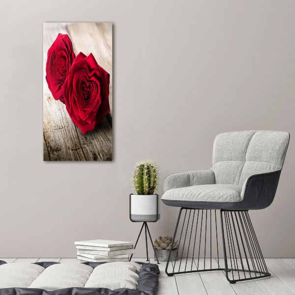 Acrylic wall art Red roses