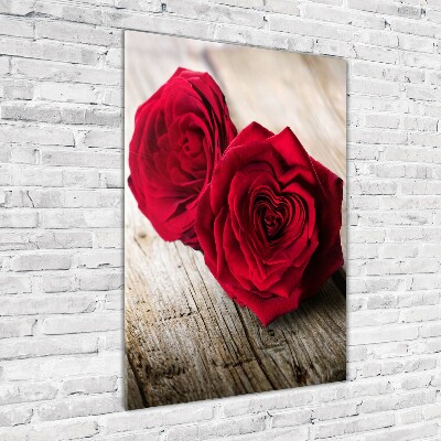 Acrylic wall art Red roses