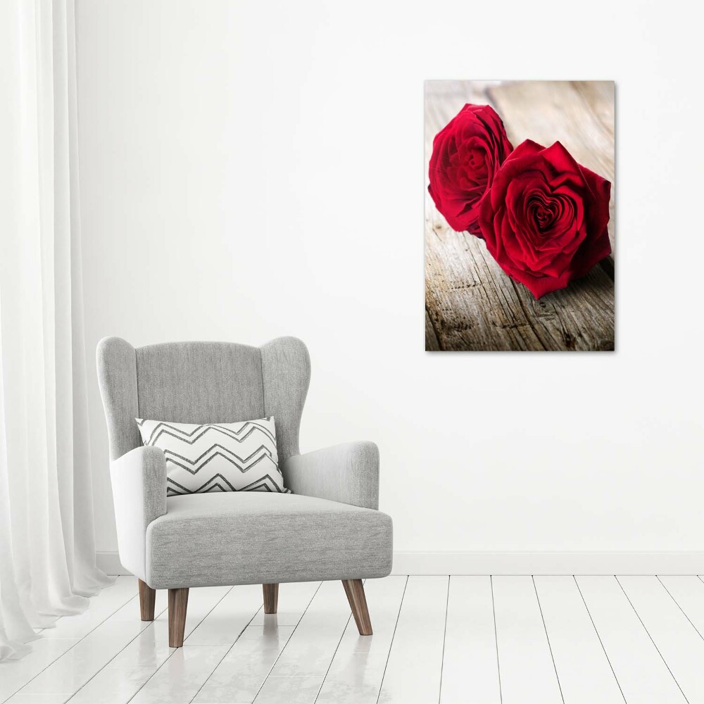 Acrylic wall art Red roses