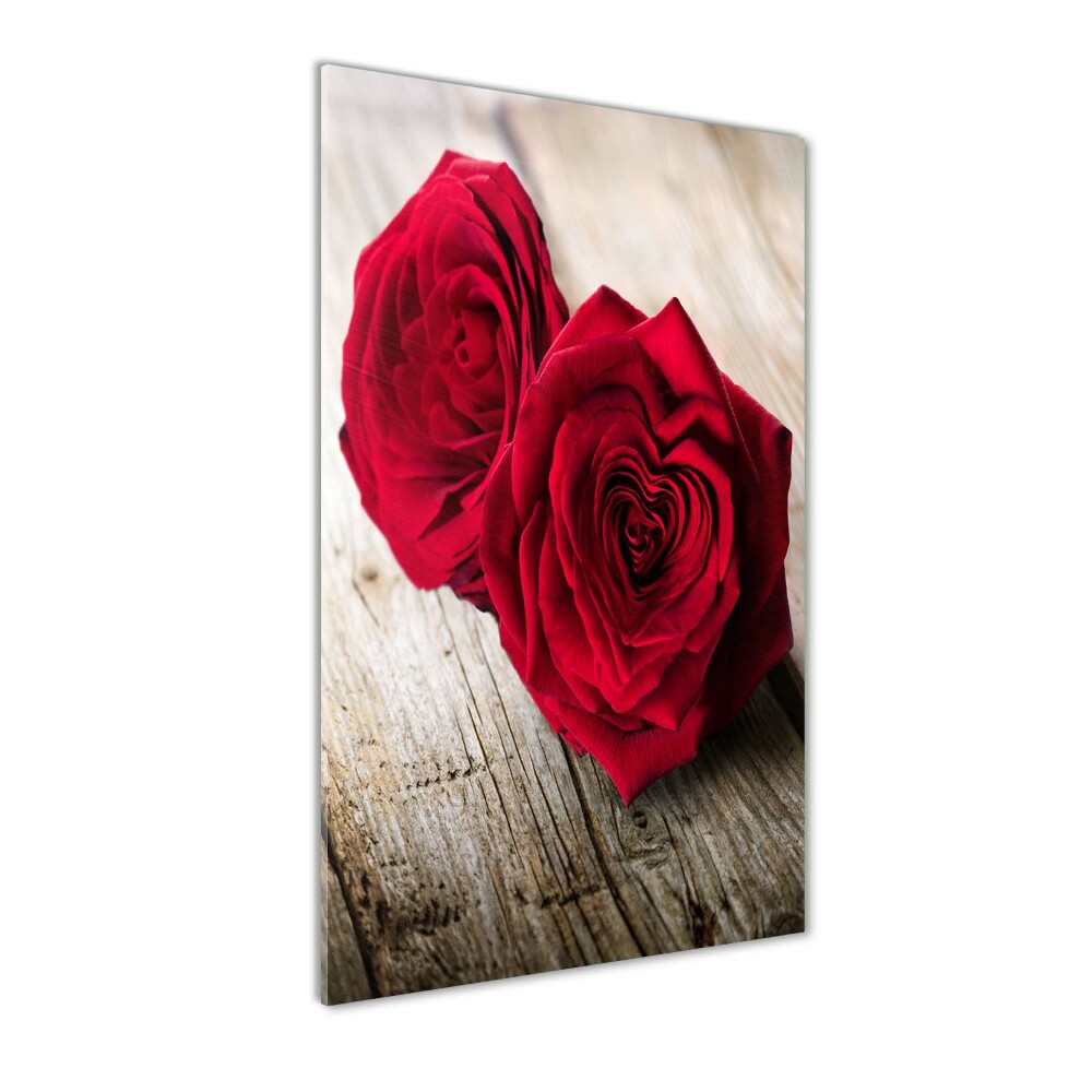 Acrylic wall art Red roses