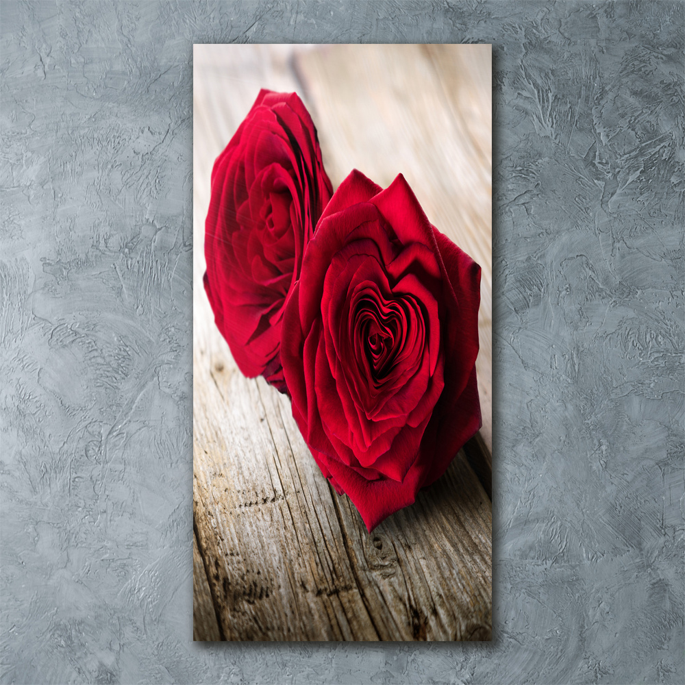 Acrylic wall art Red roses