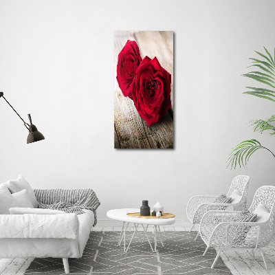 Acrylic wall art Red roses