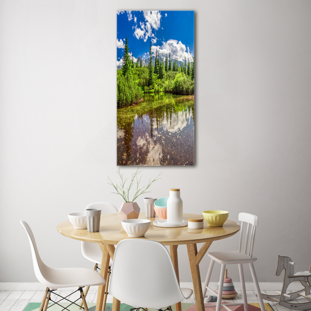 Print on acrylic Lake in the mountains