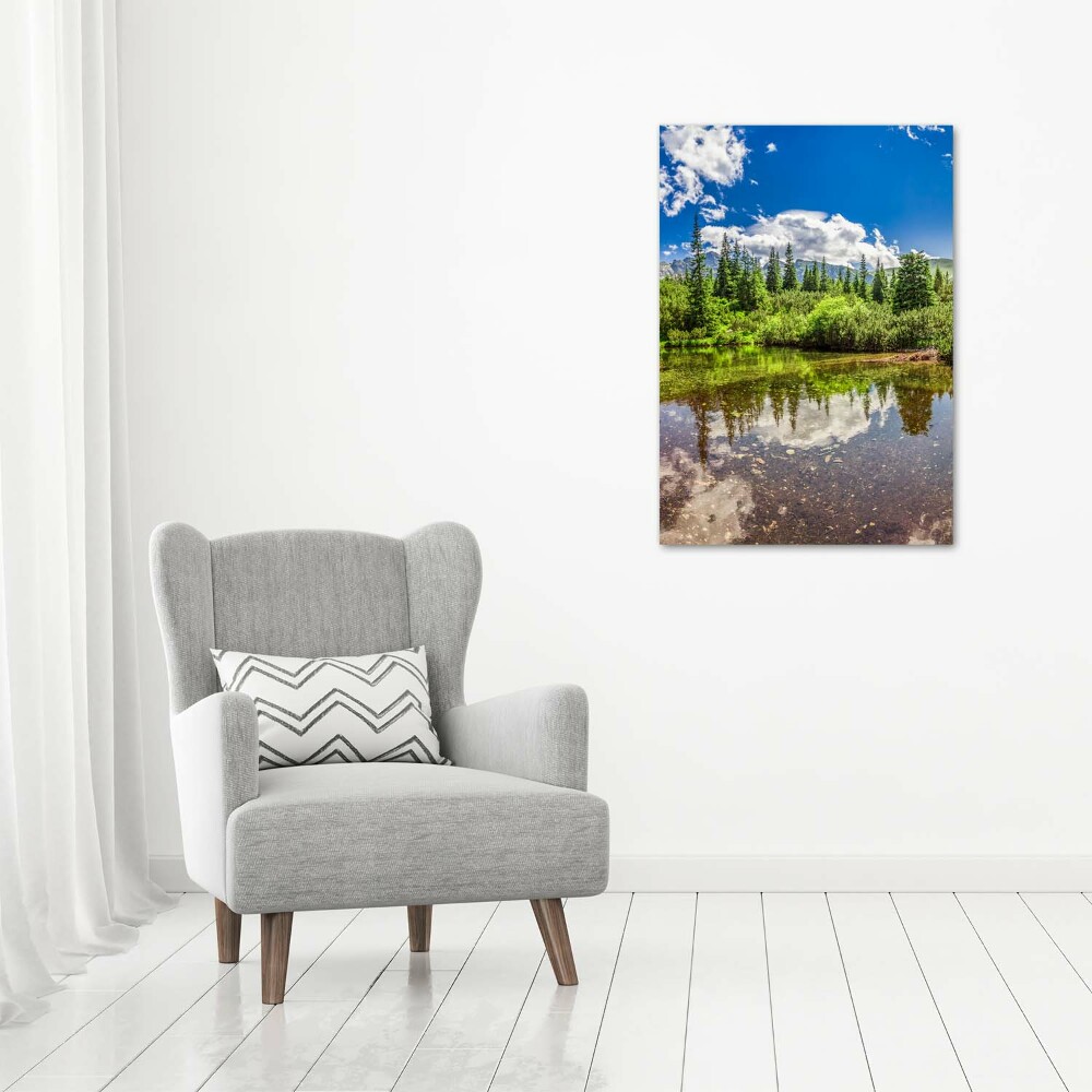 Print on acrylic Lake in the mountains