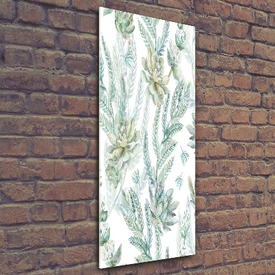 Print on acrylic Floral pattern