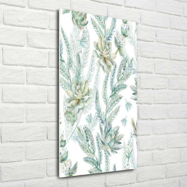 Print on acrylic Floral pattern