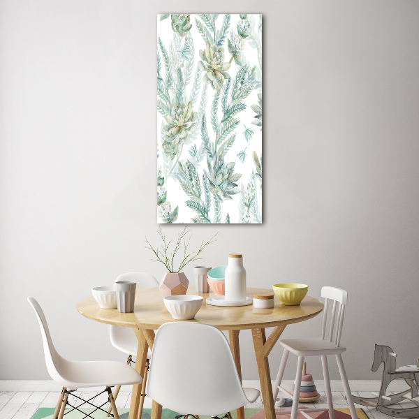 Print on acrylic Floral pattern