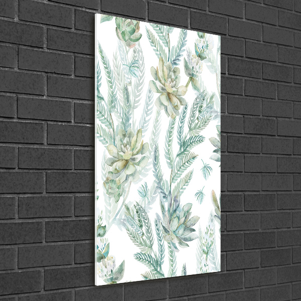 Print on acrylic Floral pattern