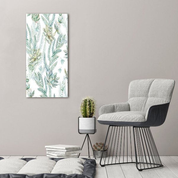 Print on acrylic Floral pattern