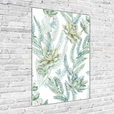 Print on acrylic Floral pattern