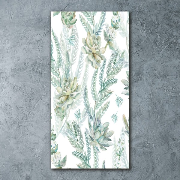 Print on acrylic Floral pattern