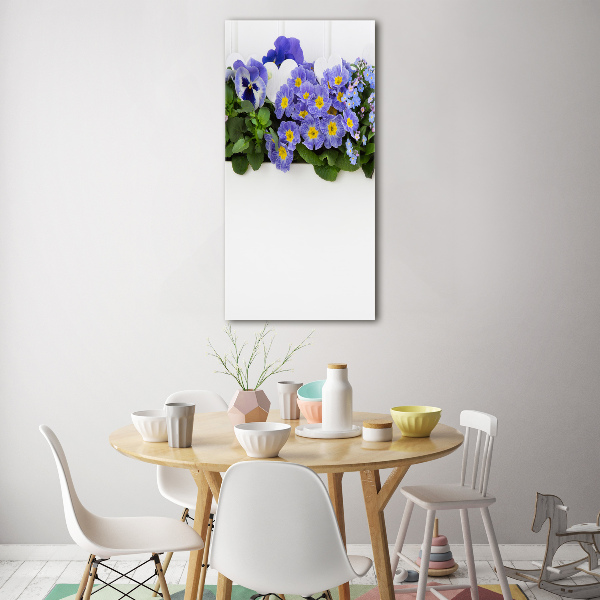 Print on acrylic Purple flowers