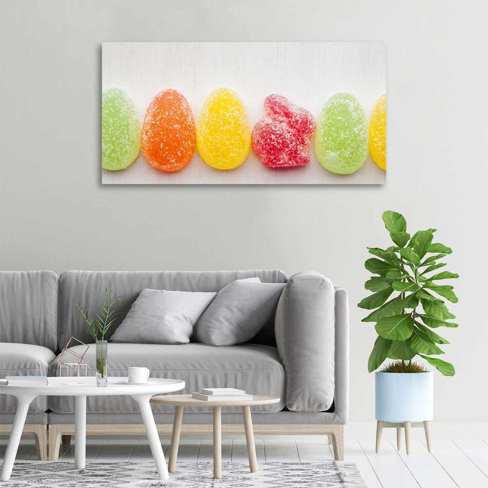 Canvas wall art Colorful jelly beans