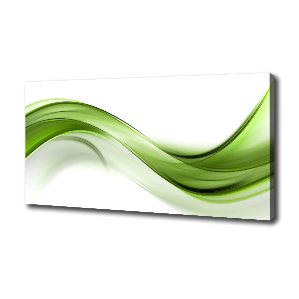 Canvas wall art Green wave