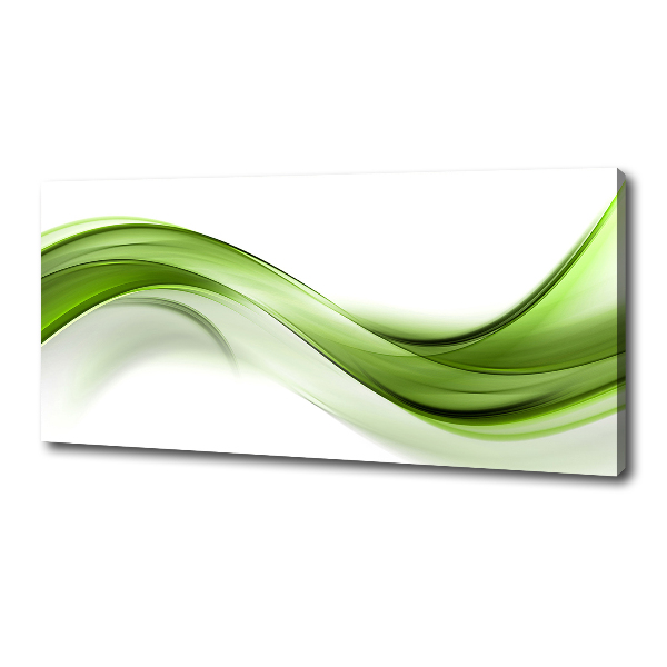 Canvas wall art Green wave