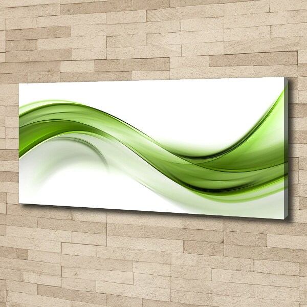 Canvas wall art Green wave