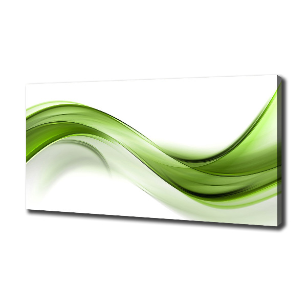 Canvas wall art Green wave