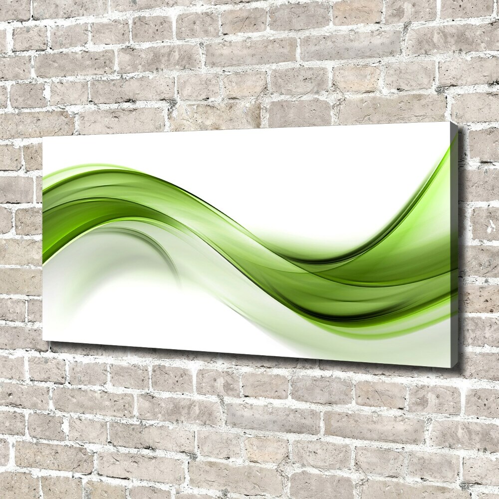 Canvas wall art Green wave