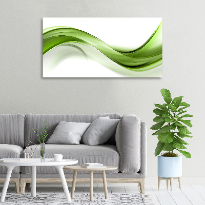 Canvas wall art Green wave