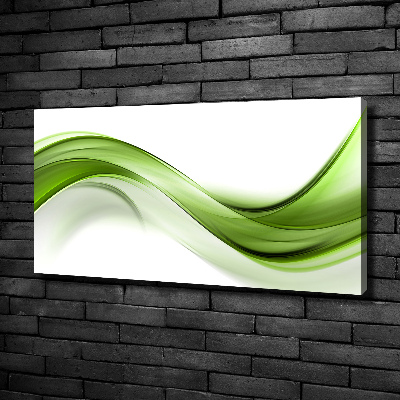 Canvas wall art Green wave