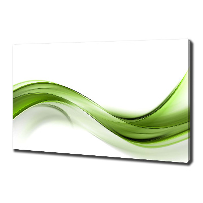 Canvas wall art Green wave