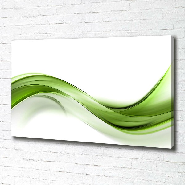 Canvas wall art Green wave