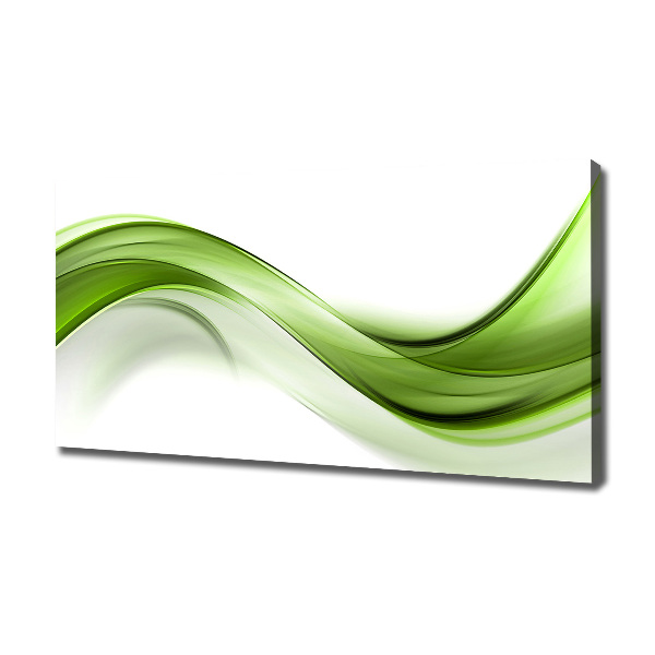 Canvas wall art Green wave