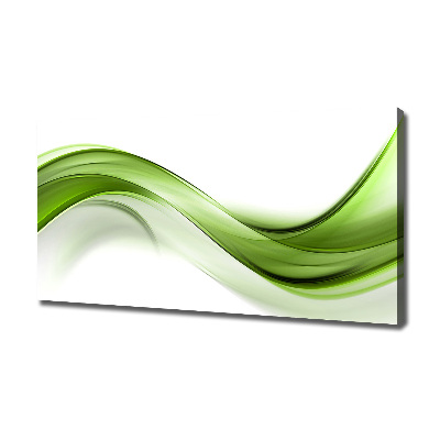 Canvas wall art Green wave