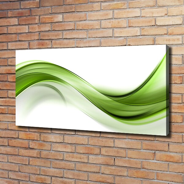 Canvas wall art Green wave