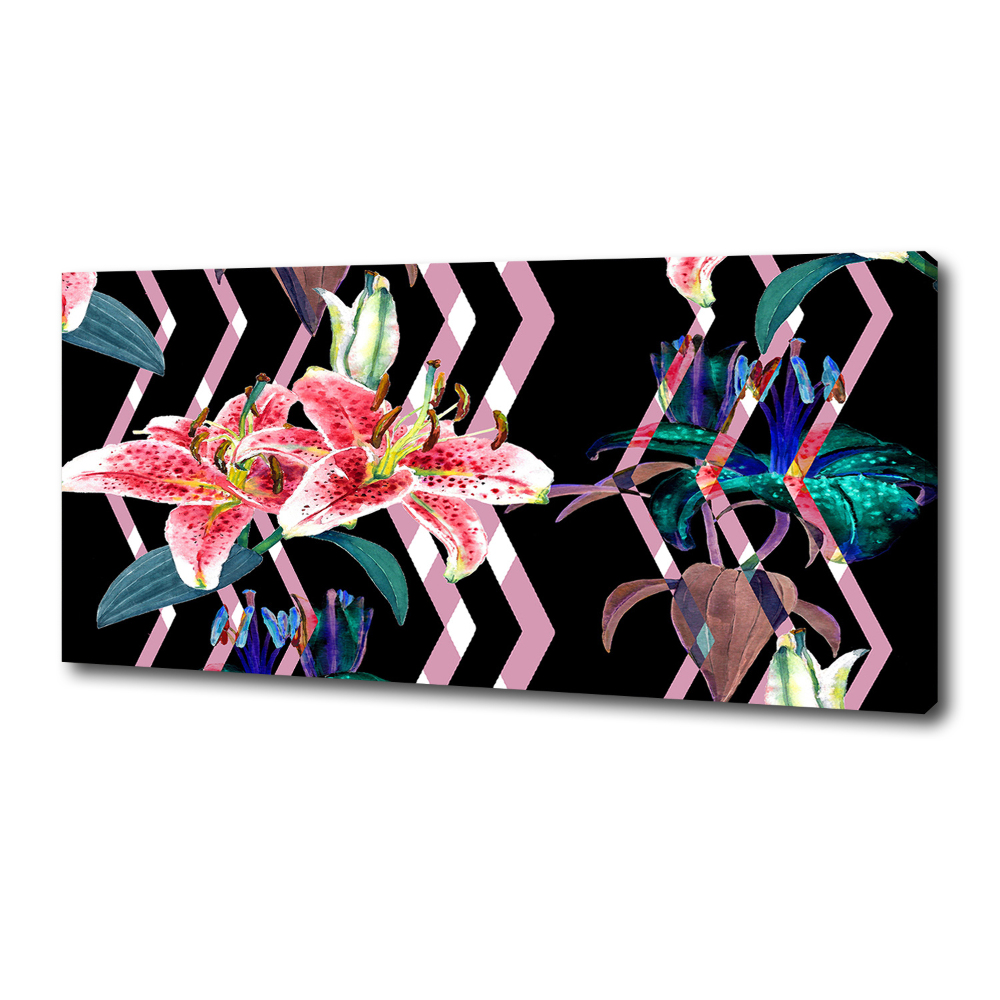 Canvas wall art Tropical lily