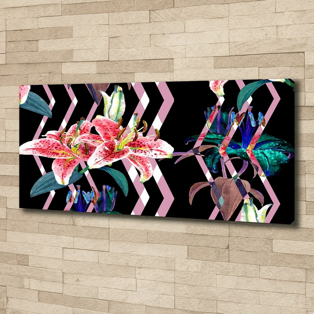 Canvas wall art Tropical lily