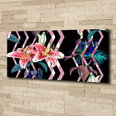 Canvas wall art Tropical lily