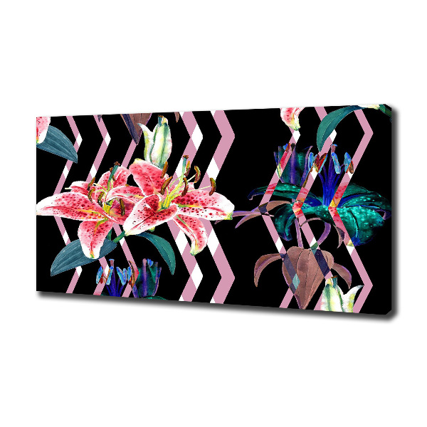 Canvas wall art Tropical lily