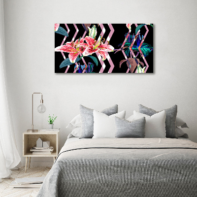 Canvas wall art Tropical lily