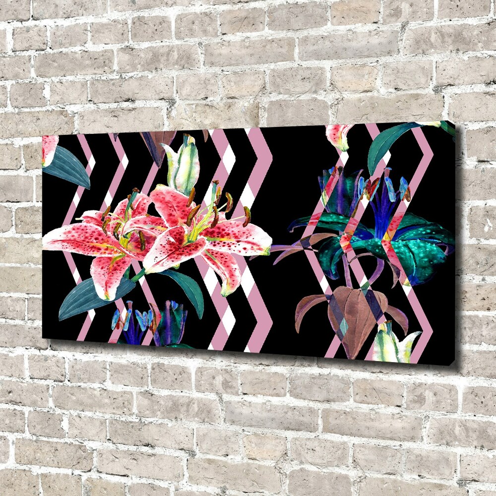 Canvas wall art Tropical lily