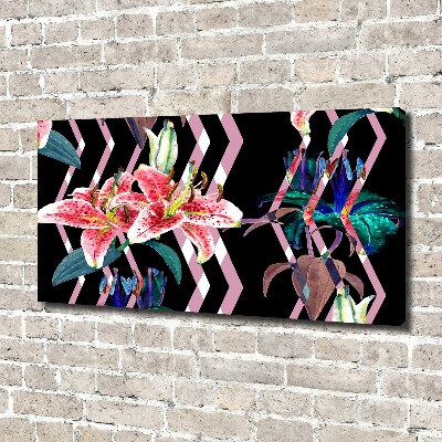 Canvas wall art Tropical lily