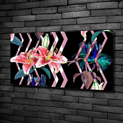 Canvas wall art Tropical lily