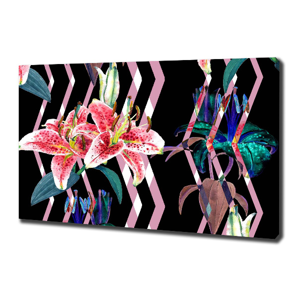 Canvas wall art Tropical lily