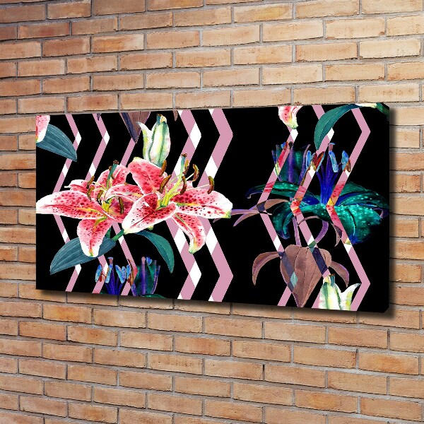 Canvas wall art Tropical lily