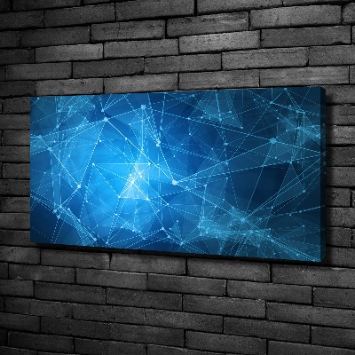 Canvas wall art Blue lines