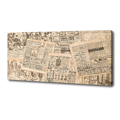 Canvas wall art Ancient newspaper