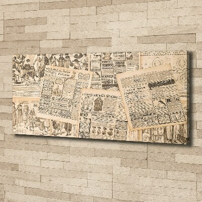 Canvas wall art Ancient newspaper