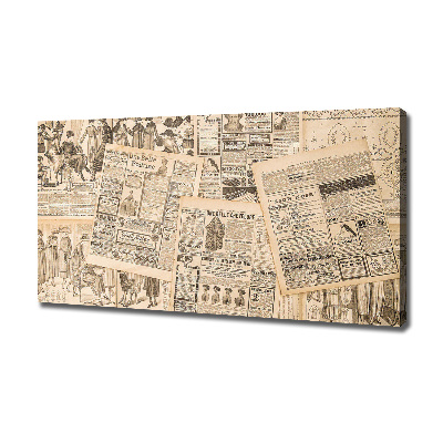 Canvas wall art Ancient newspaper