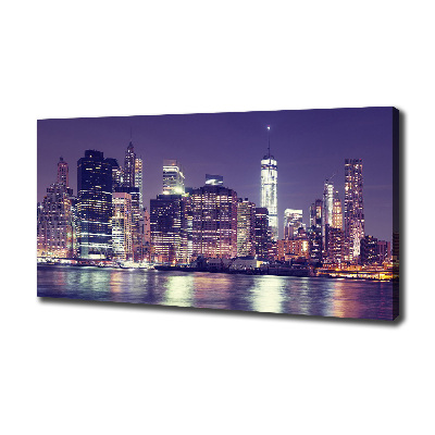 Canvas wall art New York at night