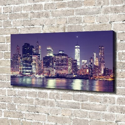 Canvas wall art New York at night