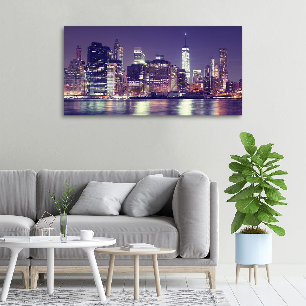 Canvas wall art New York at night