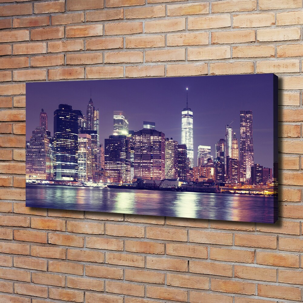 Canvas wall art New York at night