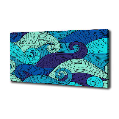 Canvas wall art Abstract waves