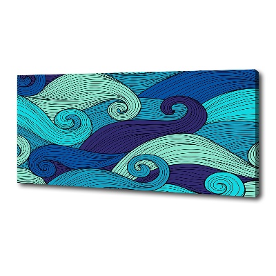 Canvas wall art Abstract waves