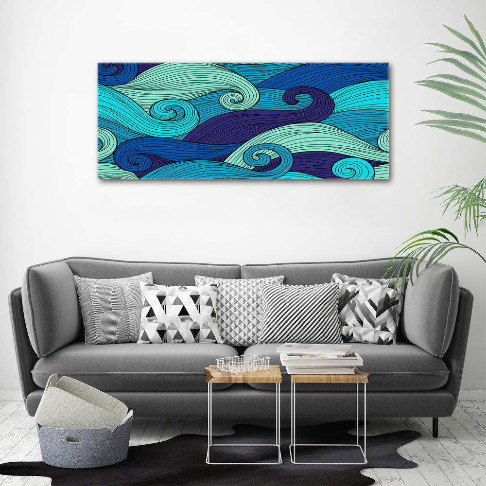 Canvas wall art Abstract waves